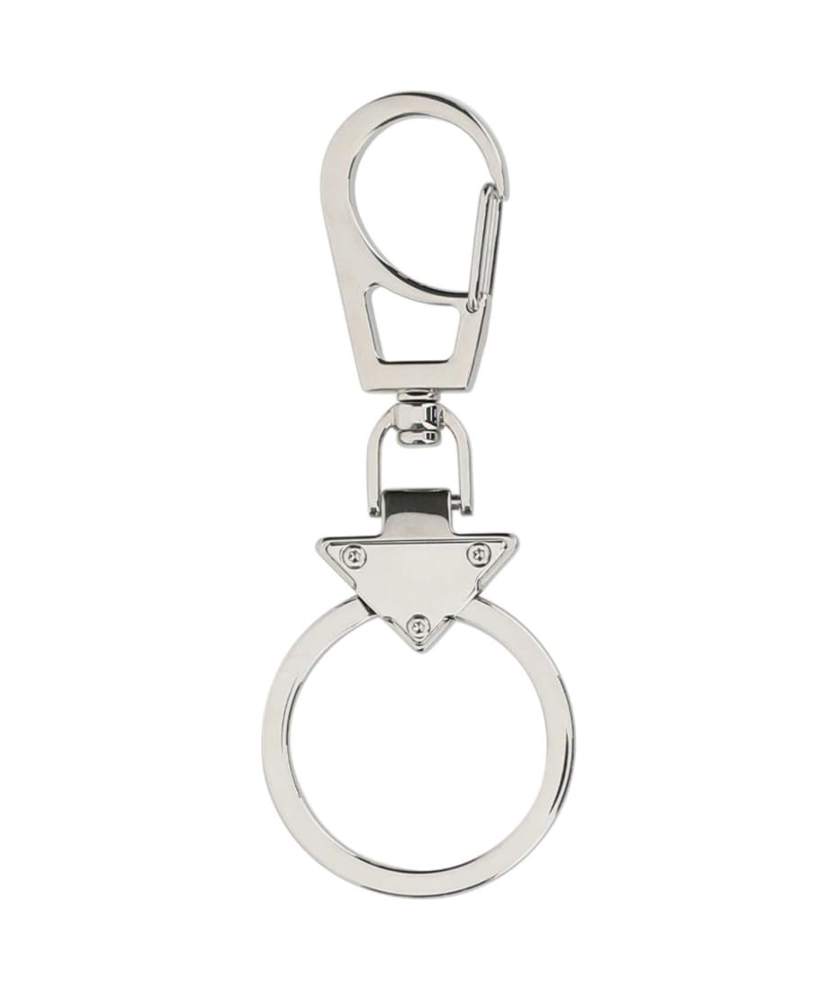 Prada Silver Metal Key Ring - F0002