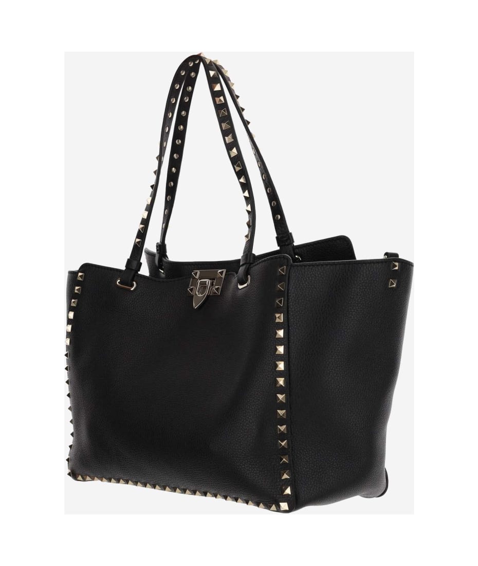 【関税&送料込み】Valentino Garavani Garnet Calfskin Rocks Valentino Garavani Garnet Calfskin Rockstud Medium Bag