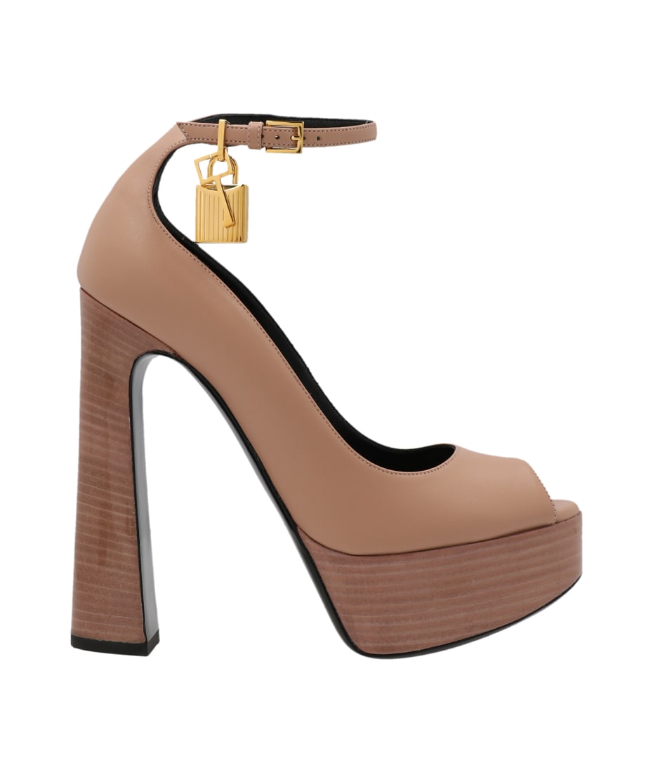 Tom Ford Charm Padlock Leather Sandals | italist