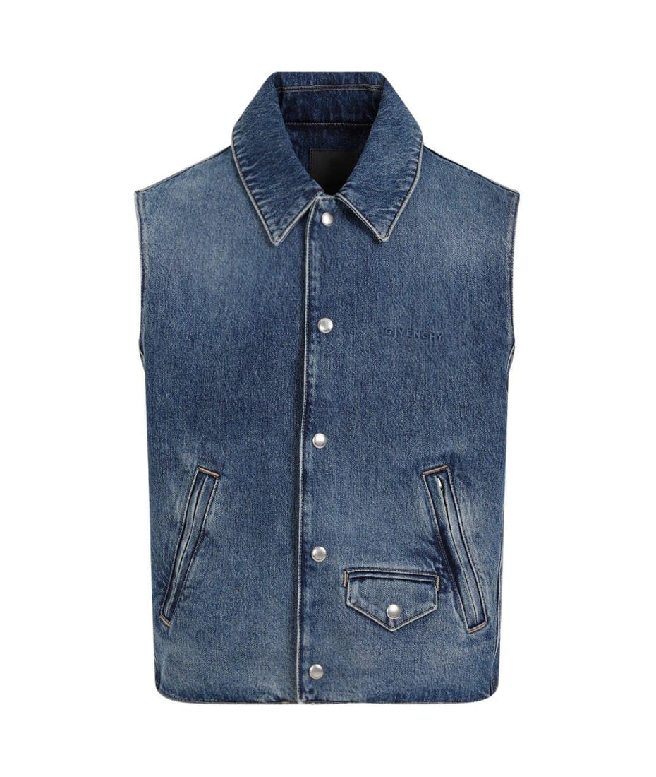 Givenchy Denim Sleeveless Jacket | italist