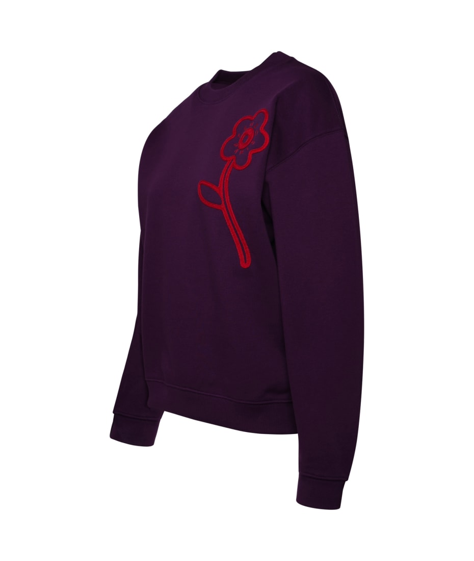 Kenzo Purple Cotton Sweatshirt italist