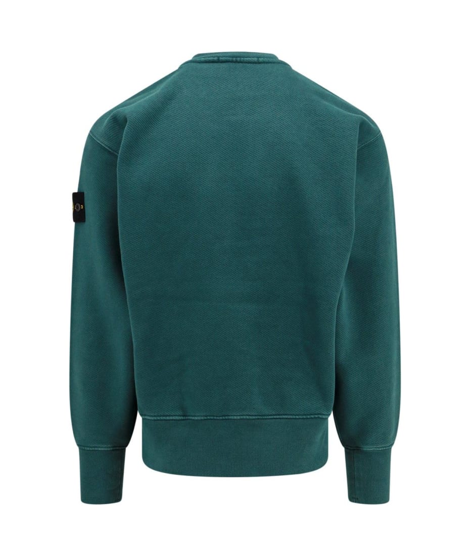 Stone Island Logo Patch Crewneck Sweatshirt italist ALWAYS LIKE