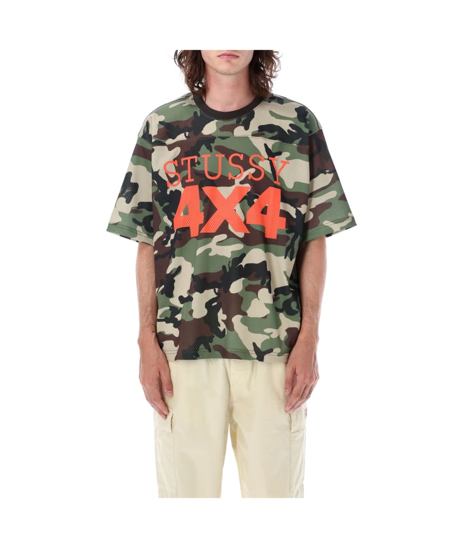 ★人気★【STUSSY】★4X4 MESH FOOTBALL JERSEY★CAM.O Stussy 4x4 Mesh Football Jersey | italist