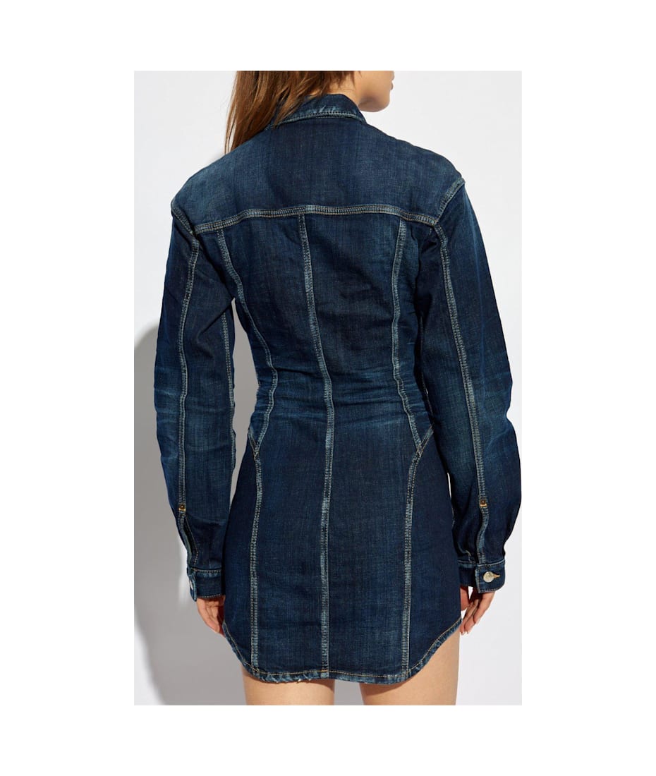 【送料&関税込】Dsquared2 Distressed Mini Denim Dress Dsquared2 Distressed Mini Denim Dress | italist