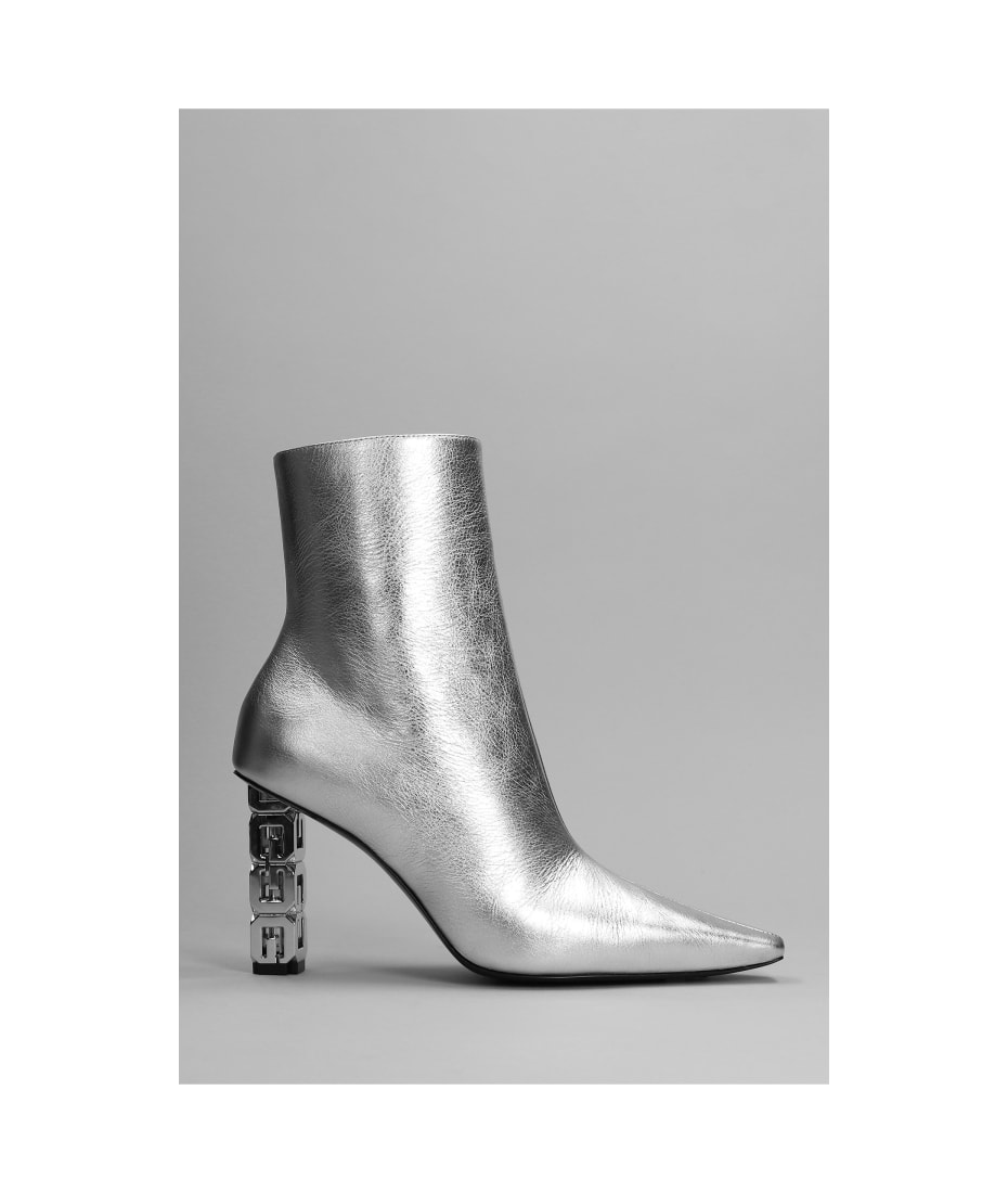 Givenchy High Heels Ankle Boots In Silver Leather | italist, ALWAYS LIKE A  SALE