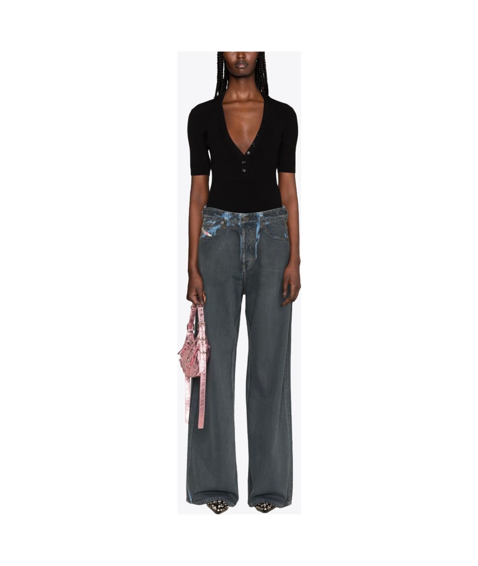 Women's Relaxed Jeans | Black/Dark grey | Diesel 1996 D-Sire
