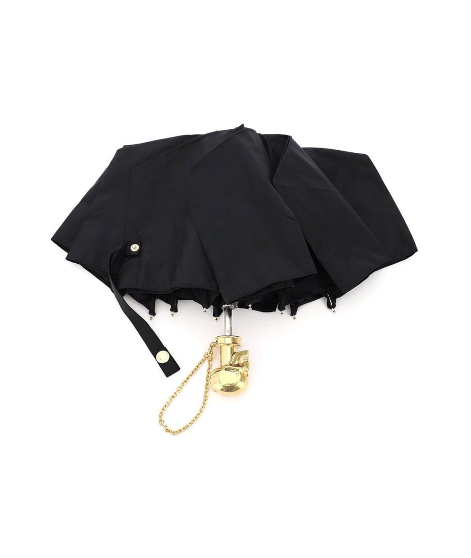 Alexander McQueen Foldable Skull Umbrella - Black