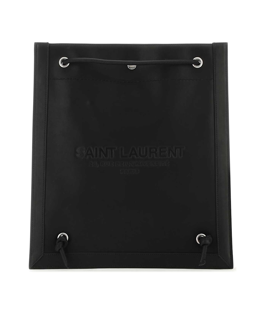 【送料&関税込】Saint Laurent Black Leather UniversitA£AC Cr Saint Laurent Black Leather Universitã© Crossbody Bag