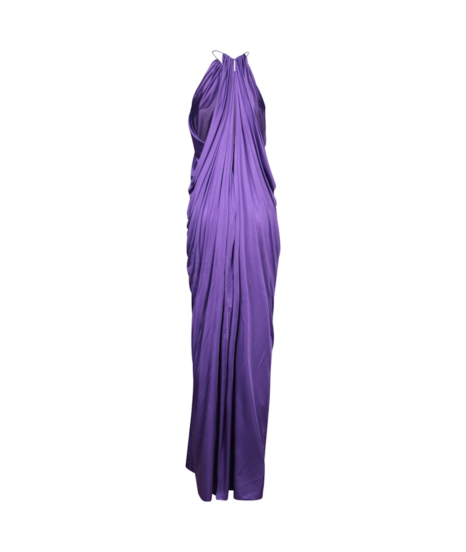 Tom Ford Purple Halter Long Dress | italist