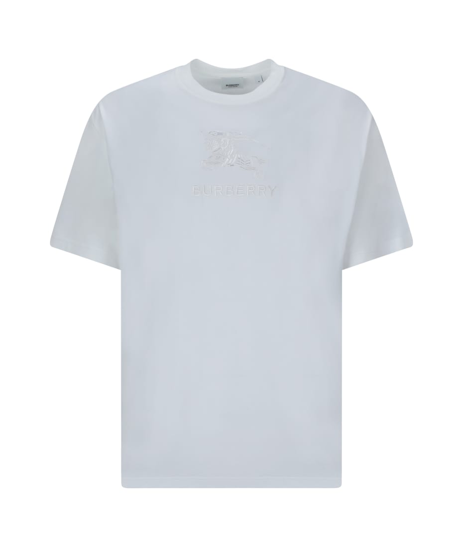 Tシャツ・カットソー Burberry SS25 White cotton t-shirt (8072751 A1464) Burberry White Cotton T-shirt | italist
