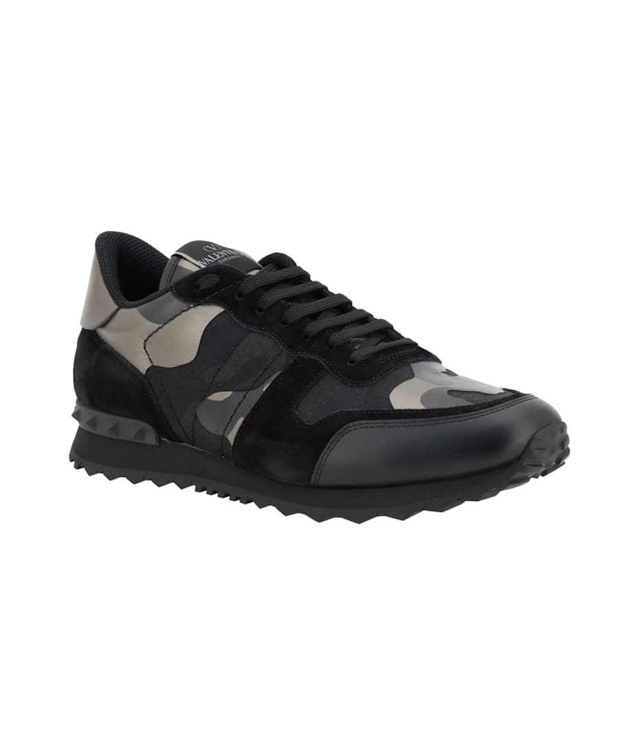 スニーカー VALENTINO GARAVANI BLACK NAPPA SNEAKERS Valentino Garavani Open Sneakers Leather Casual Men Black