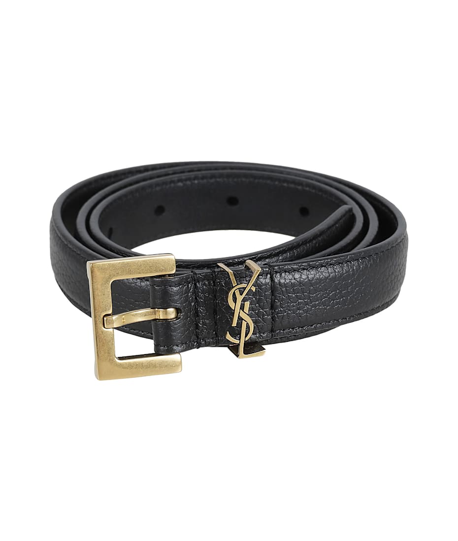 【関税&送料込】Saint Laurent Ysl Logo Belt Saint Laurent Ysl Logo Belt | italist