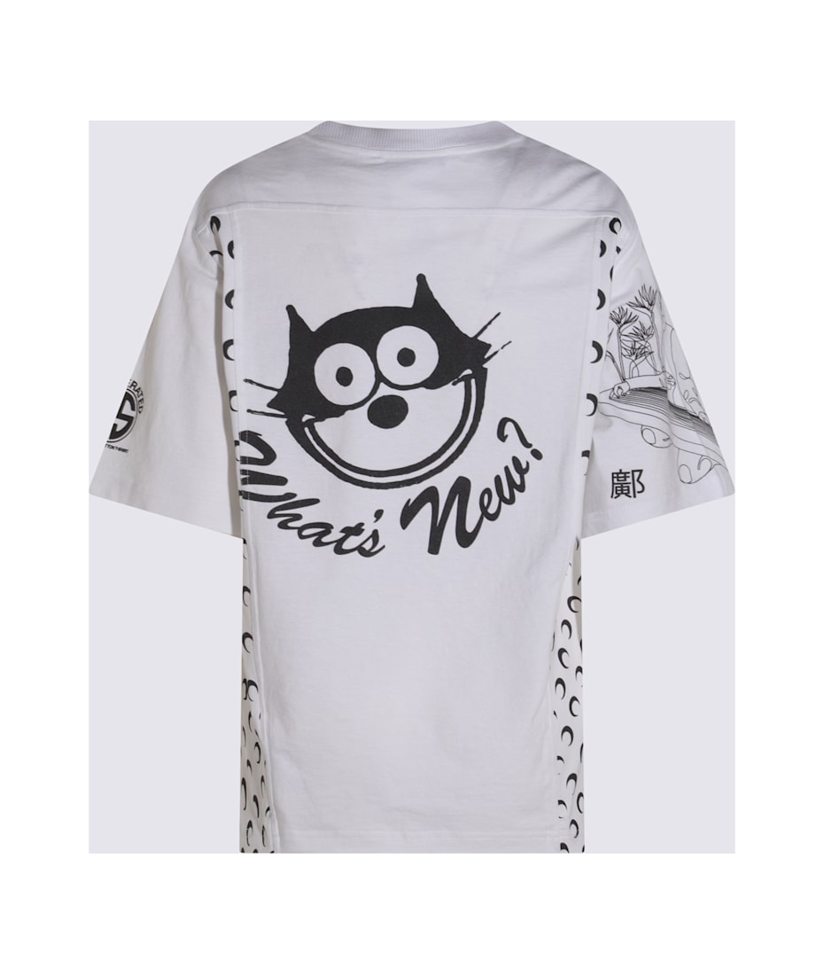 Tシャツ・カットソー MARINE SERRE SS25 White cotton shirt (USI022AUWOV0045 WH20) Marine Serre White Cotton T-shirt | italist