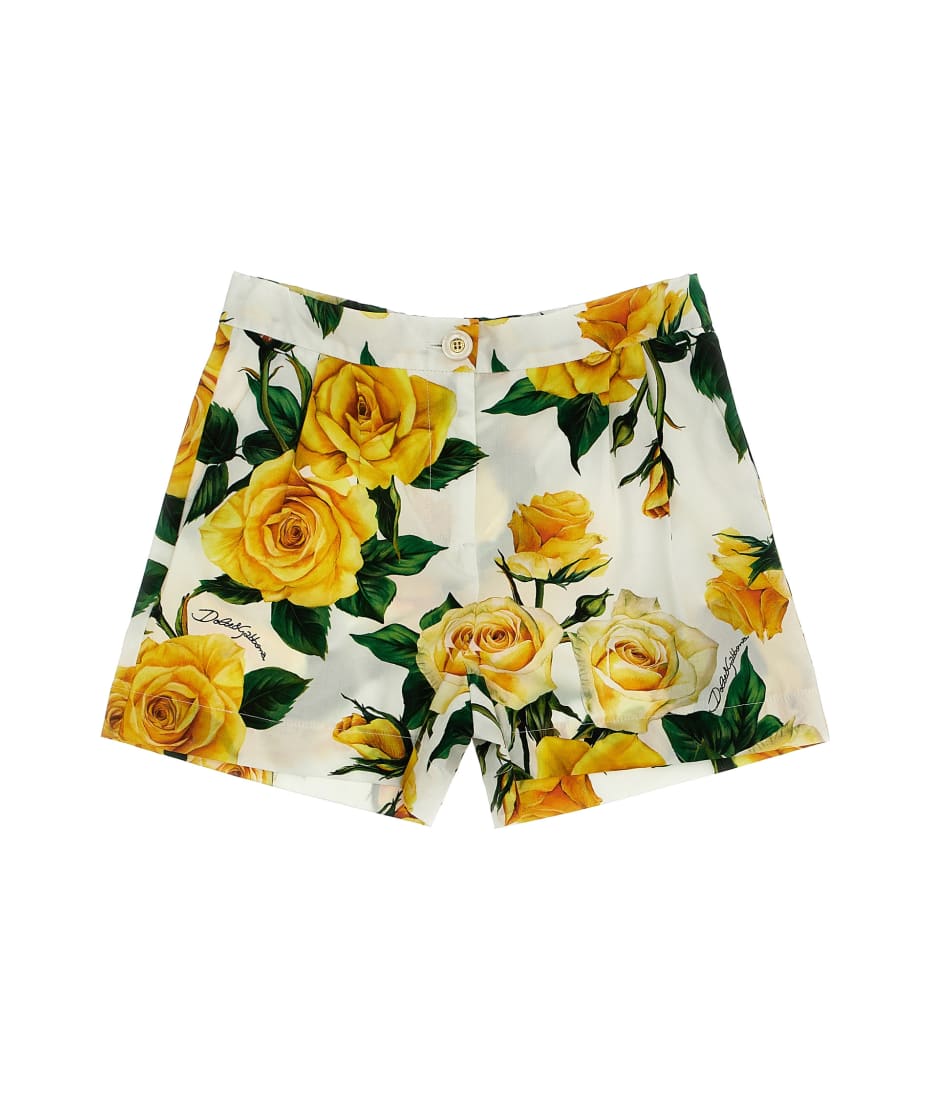 Dolce & Gabbana 'rose Gialle' Shorts - Multicolor