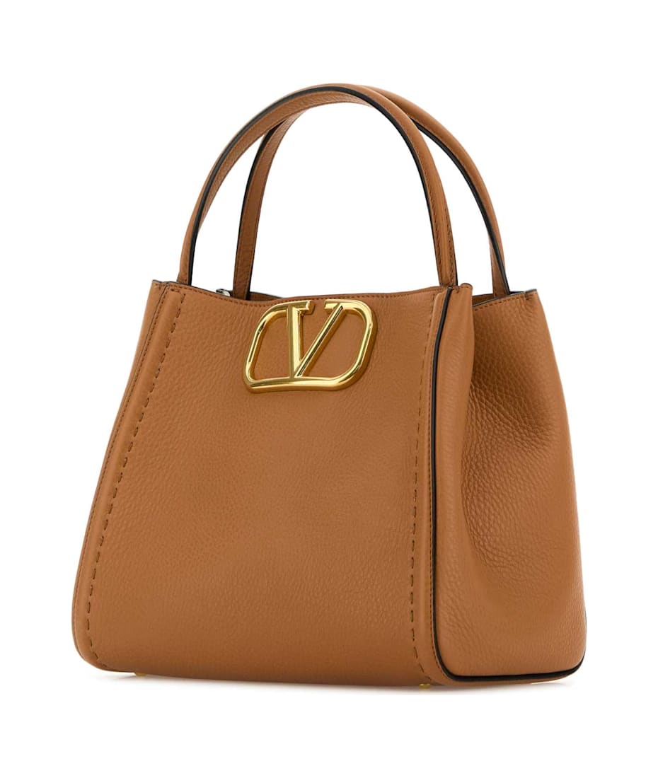 トートバッグ VALENTINO GARAVANI Camel Leather Medium Alltime Handbag Valentino Garavani Camel Leather Medium Alltime Handbag