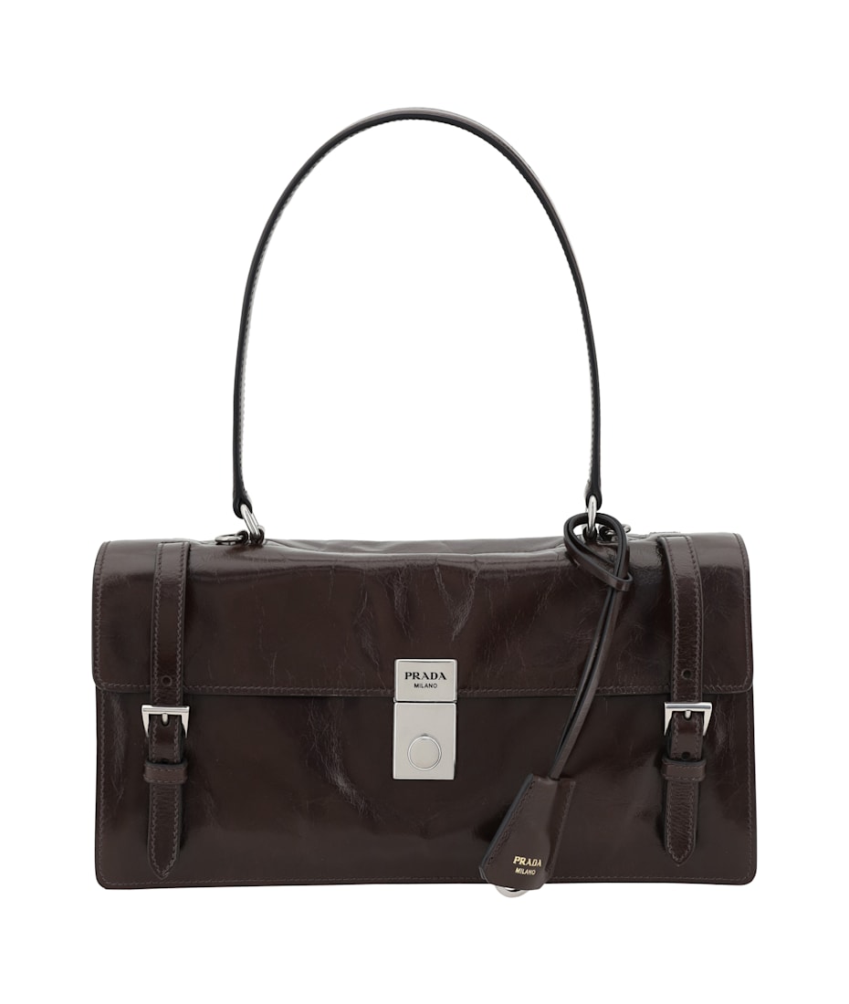 Prada SS99 Green Canvas & Leather Shoulder Bag