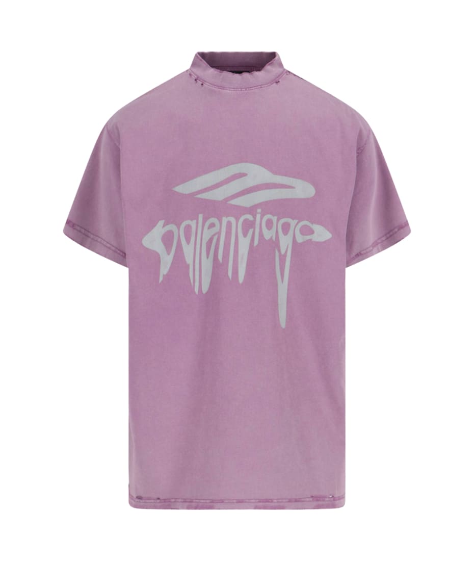 【BALENCIAGA】Tシャツ「3B Liquefied」 Balenciaga 3B Liquefied T-Shirt Oversized - T-Shirts