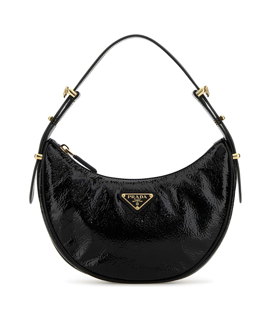 ハンドバッグ PRADA BLACK NAPLAK ARQUE HANDBAG Prada Black Naplak Arqu㨠Handbag | italist