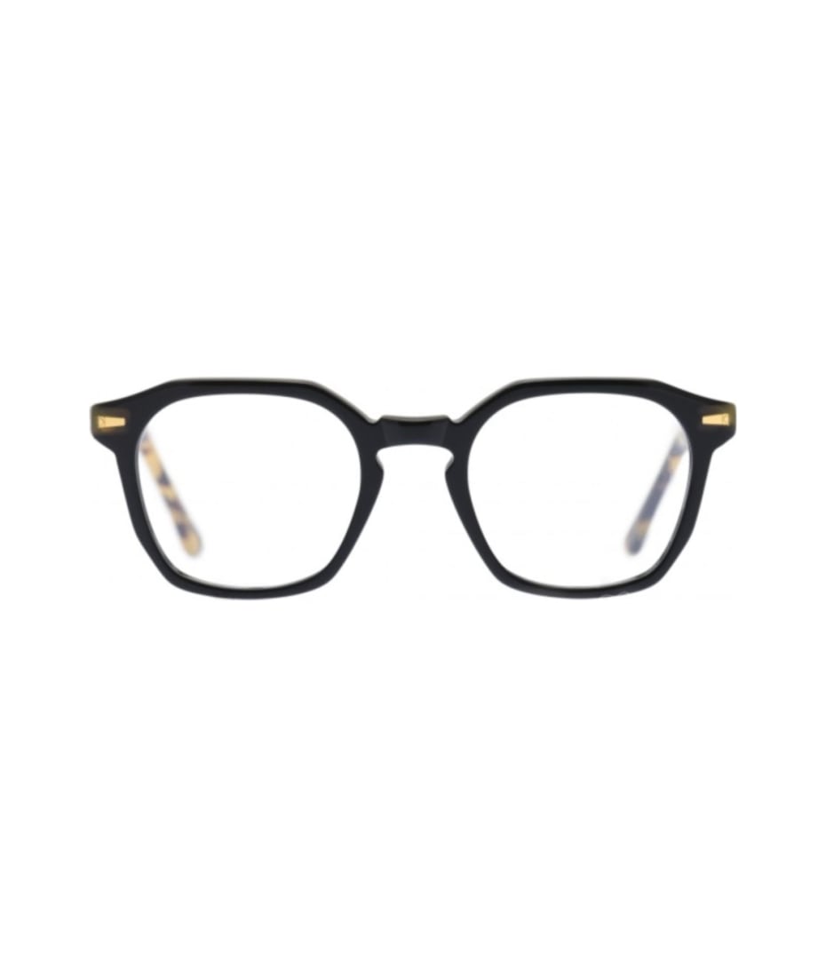 メガネ KYME Kyme - JUDE COL 4 - OPTICAL GLASSES - gold & black Kyme Zara Transparent Gold - Handmade Italian Sunglasses