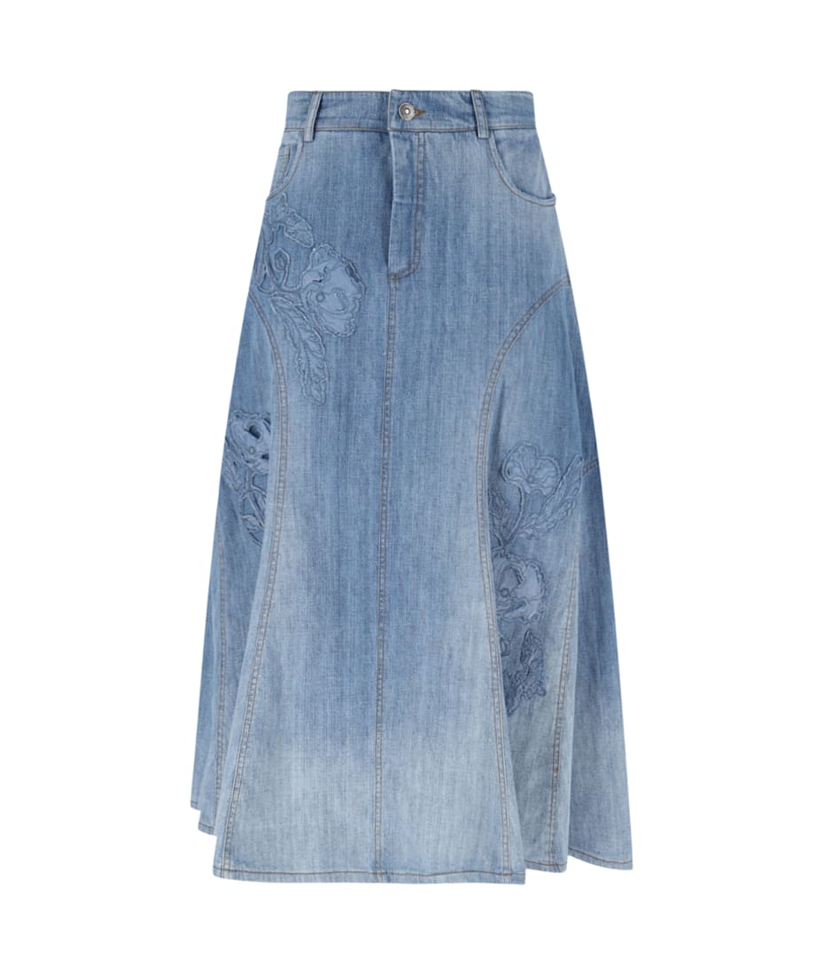ワンピース ERMANNO SCERVINO Women Mid Skirts D412Q322FWR51150 Orange Ermanno Scervino Midi Skirt | italist