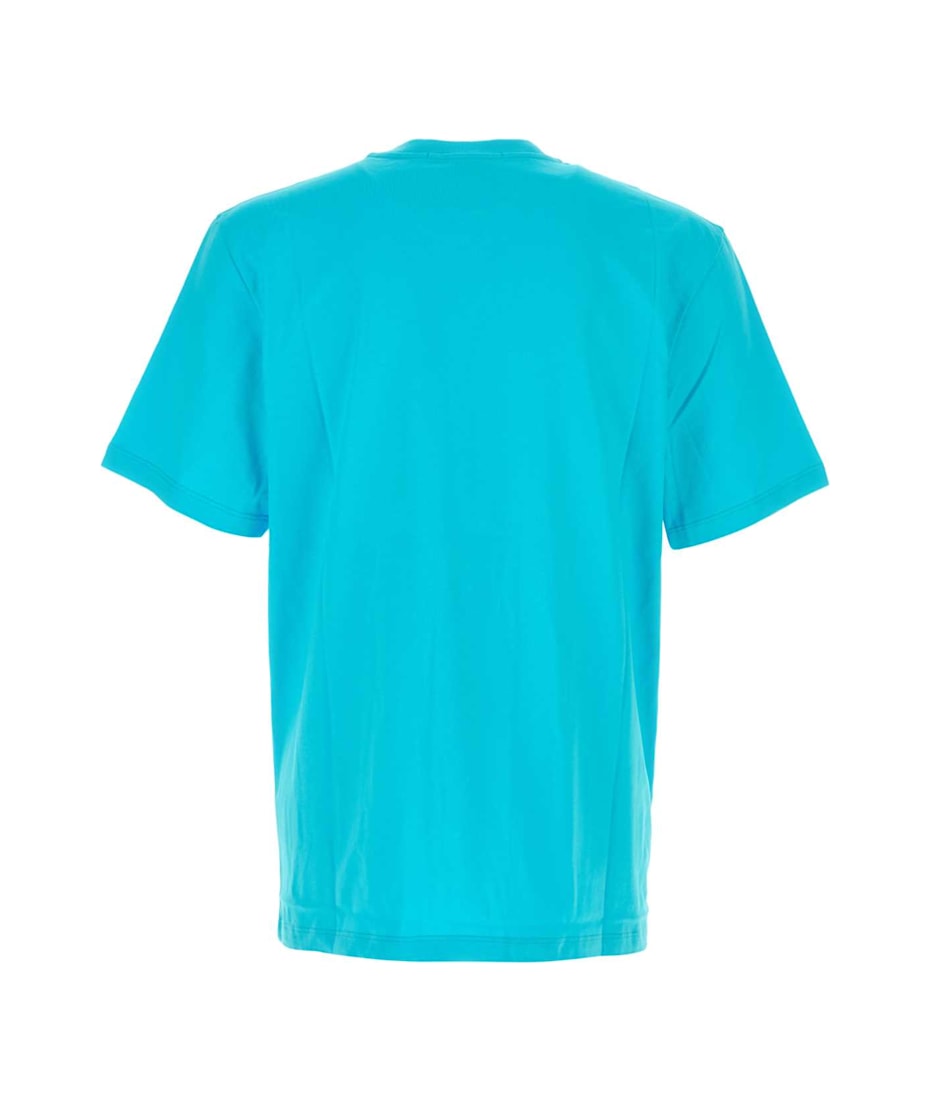 Tシャツ・カットソー MSGM SS24 Light blue cotton t-shirt (3640MM520247002 84) MSGM Light Blue Cotton T-shirt | italist
