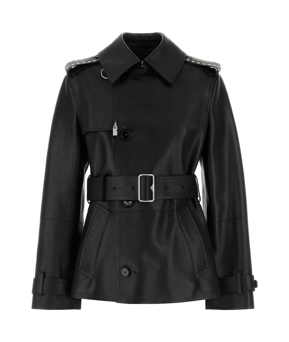 ジャケット BURBERRY Black Leather Jacket Burberry Black Leather Jacket | italist