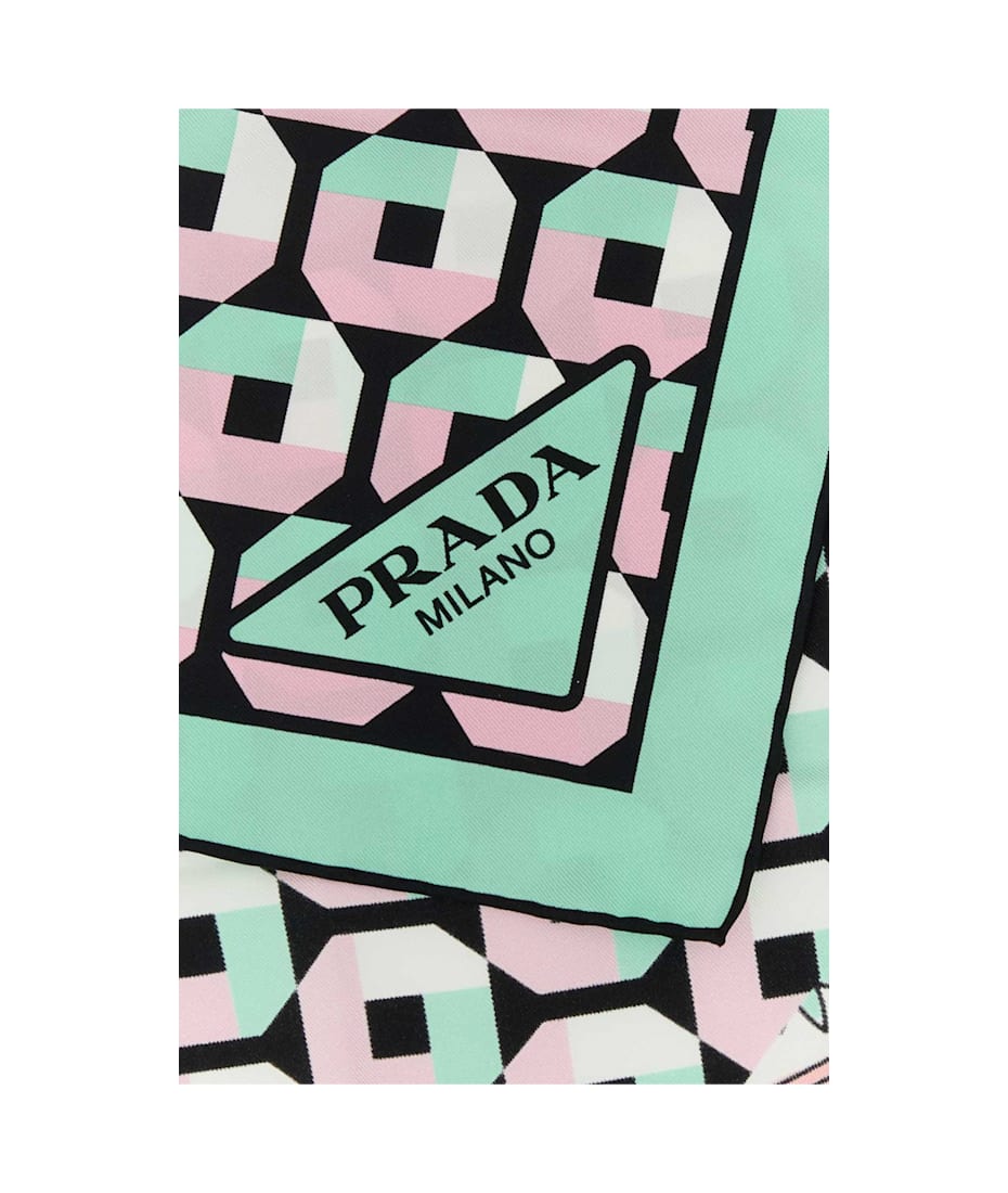 PRADA プリント Twill Headb& Prada Printed Twill Foulard | italist