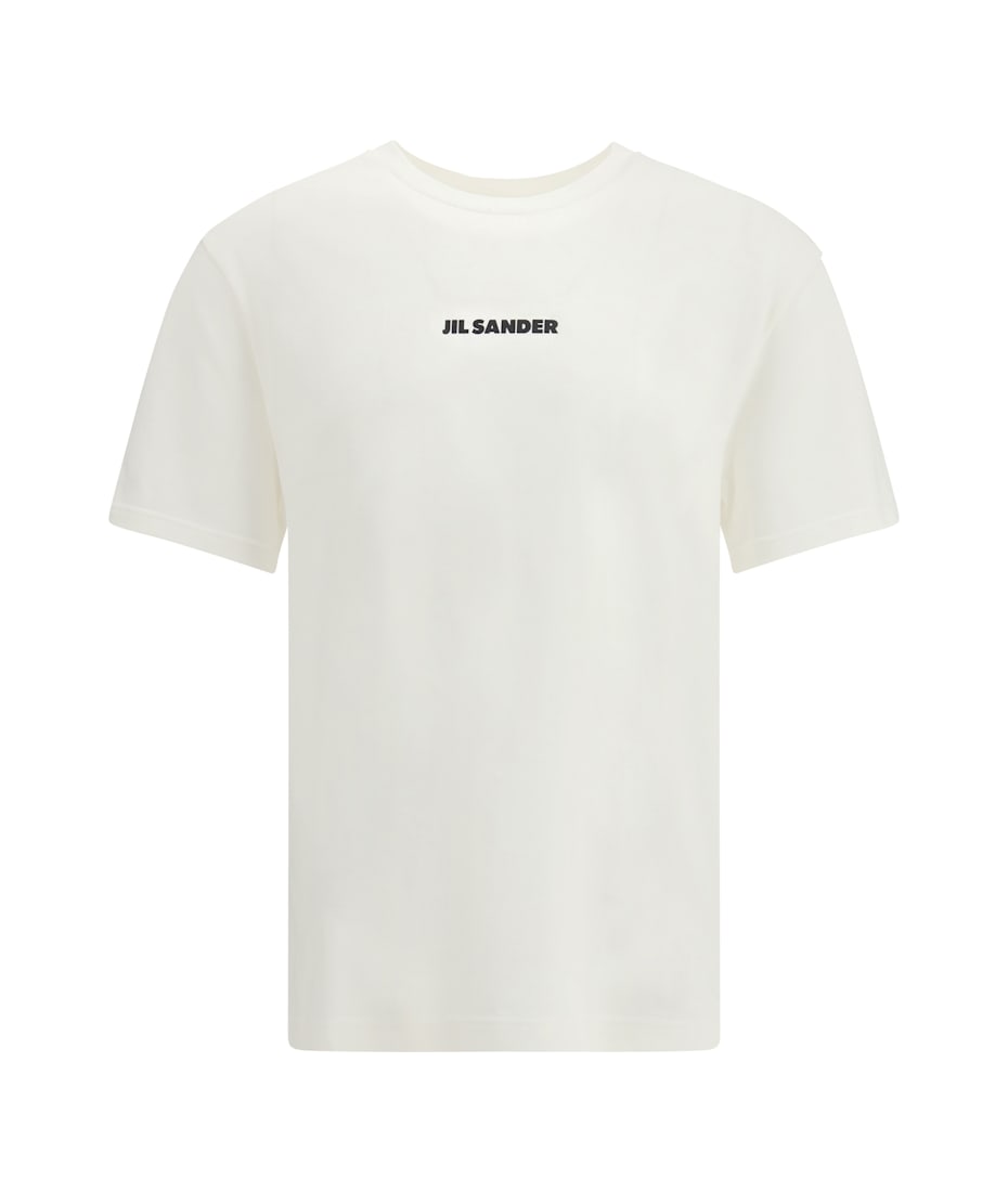 Jil Sander Crew-neck Cotton T-shirt With Printed Logo | italist, ALWAYS  LIKE A SALE, image size:930x1100