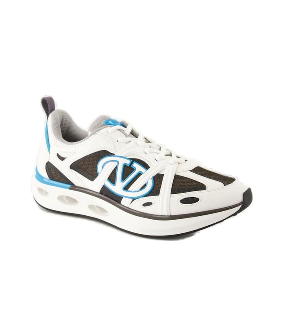 【VALENTINO】V logo EasyZog LowTop Sneakers/全国送料込み Vlogo Easyjog Low-top Sneaker In Calfskin And Fabric for Man