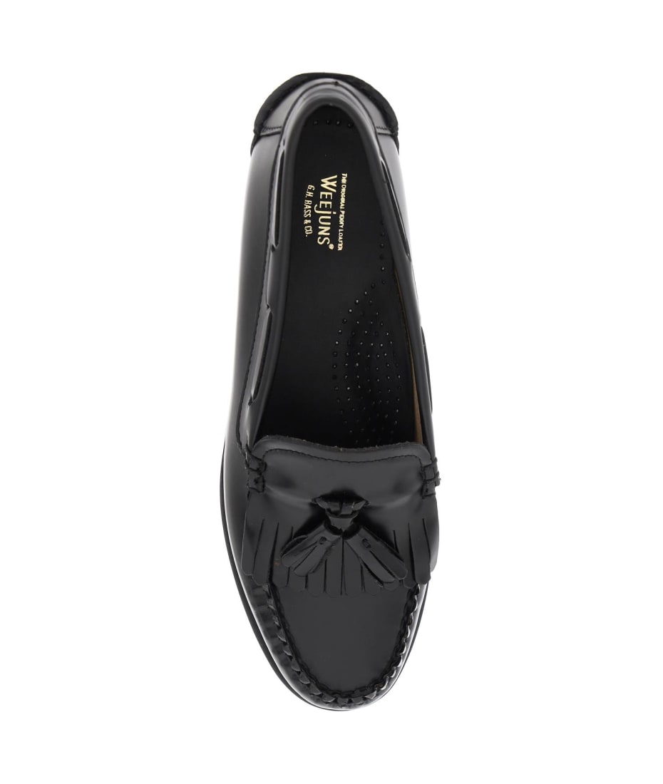 G.H.Bass & Co. Esther Kiltie Weejuns Loafers In Brushed Leather