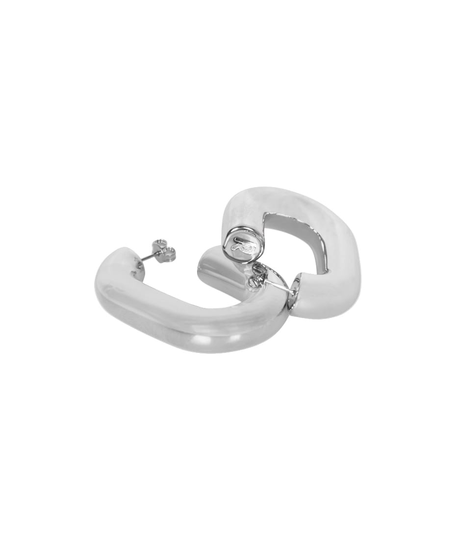 Paco Rabanne Silver Xl Link Hoops Earrings | italist, ALWAYS