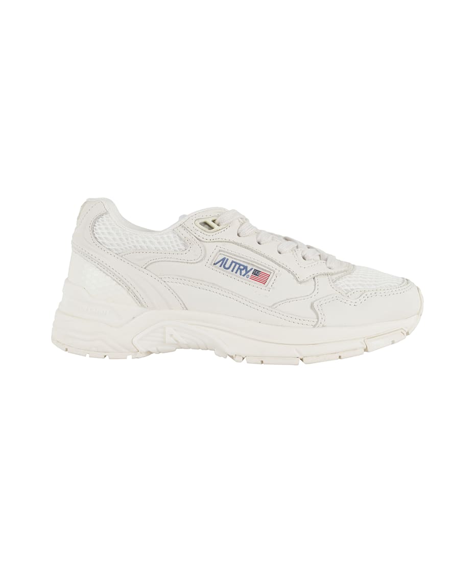 Autry White Leather And Mesh Hyperway Sneakers | italist