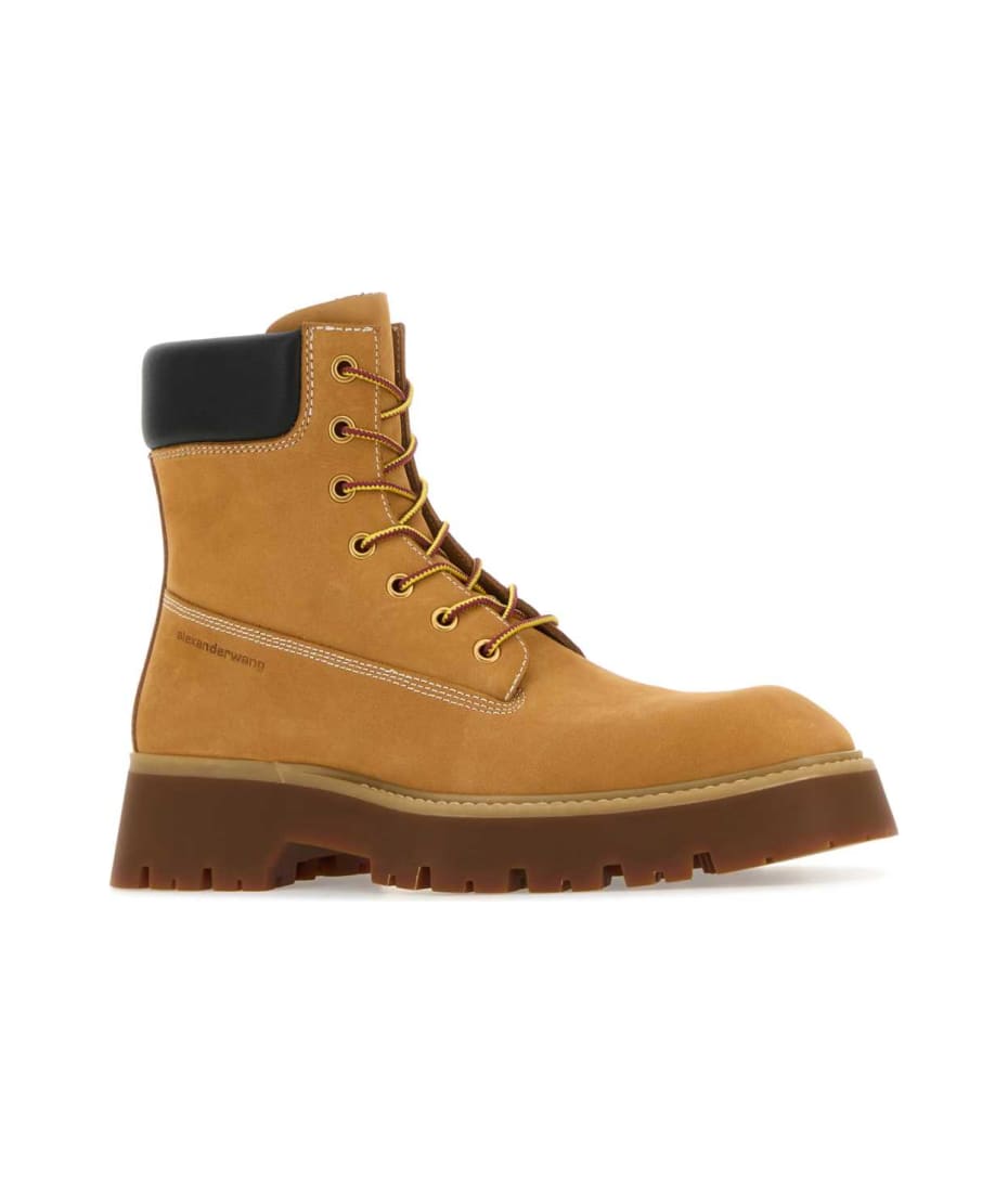 ショートブーツ・ブーティ Alexander Wang Camel Suede Throttle Ankle Boots Alexander Wang Camel Suede Throttle Ankle Boots | italist