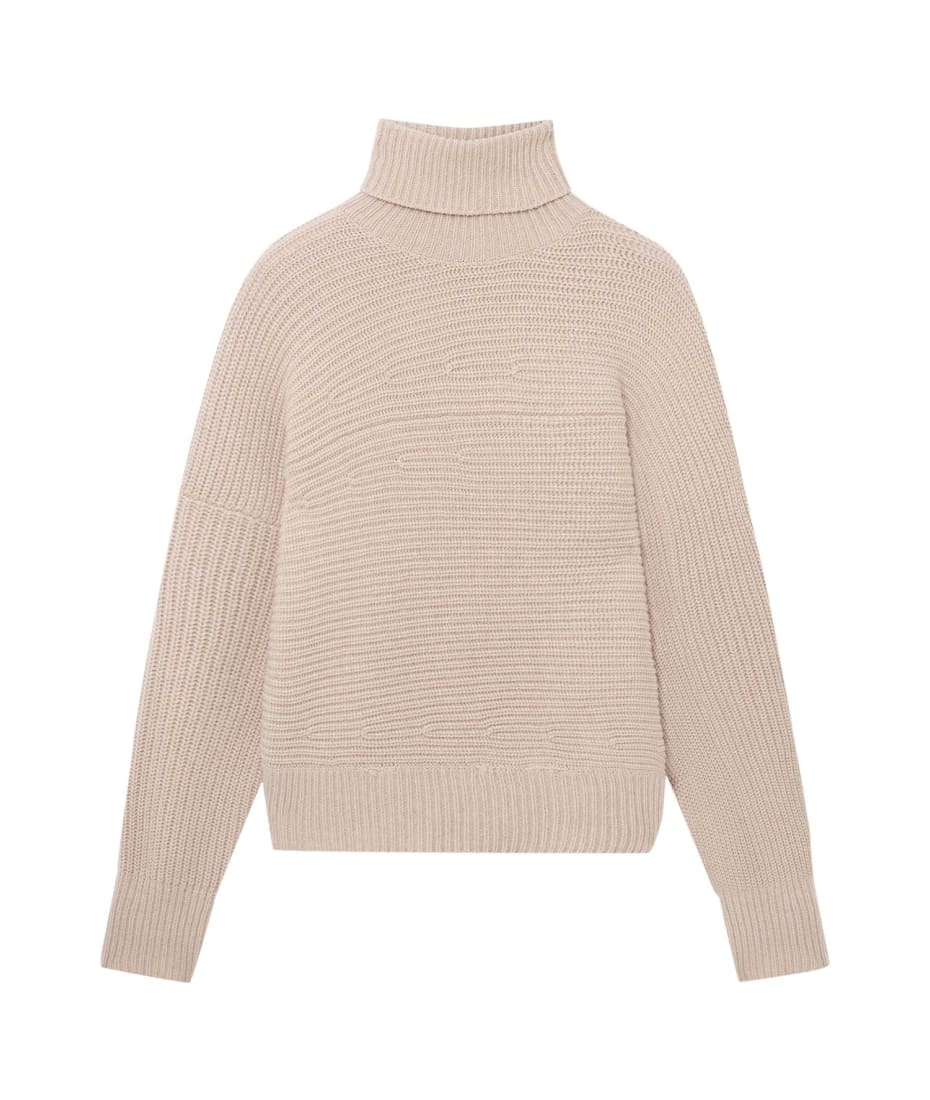 Stella McCartney Asymmetrical Sweater In Ribbed Cashmere Knit
