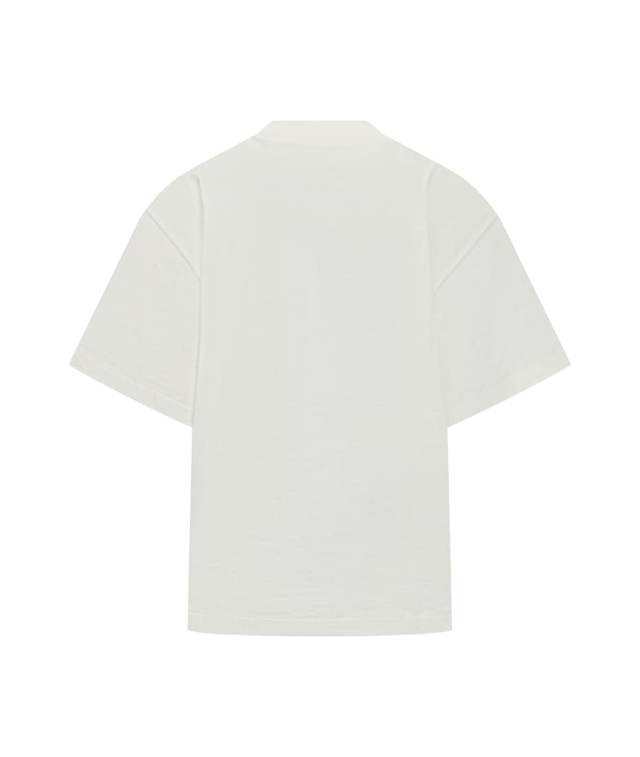 【関税&送料込】Jil Sander Ivory Cotton Oversize T-Shirt Jil Sander Maxi Logo T-shirt | italist