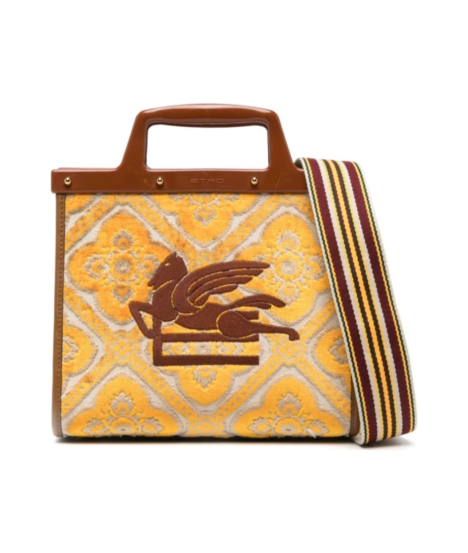 Etro Pegaso Embroidered Tote Bag