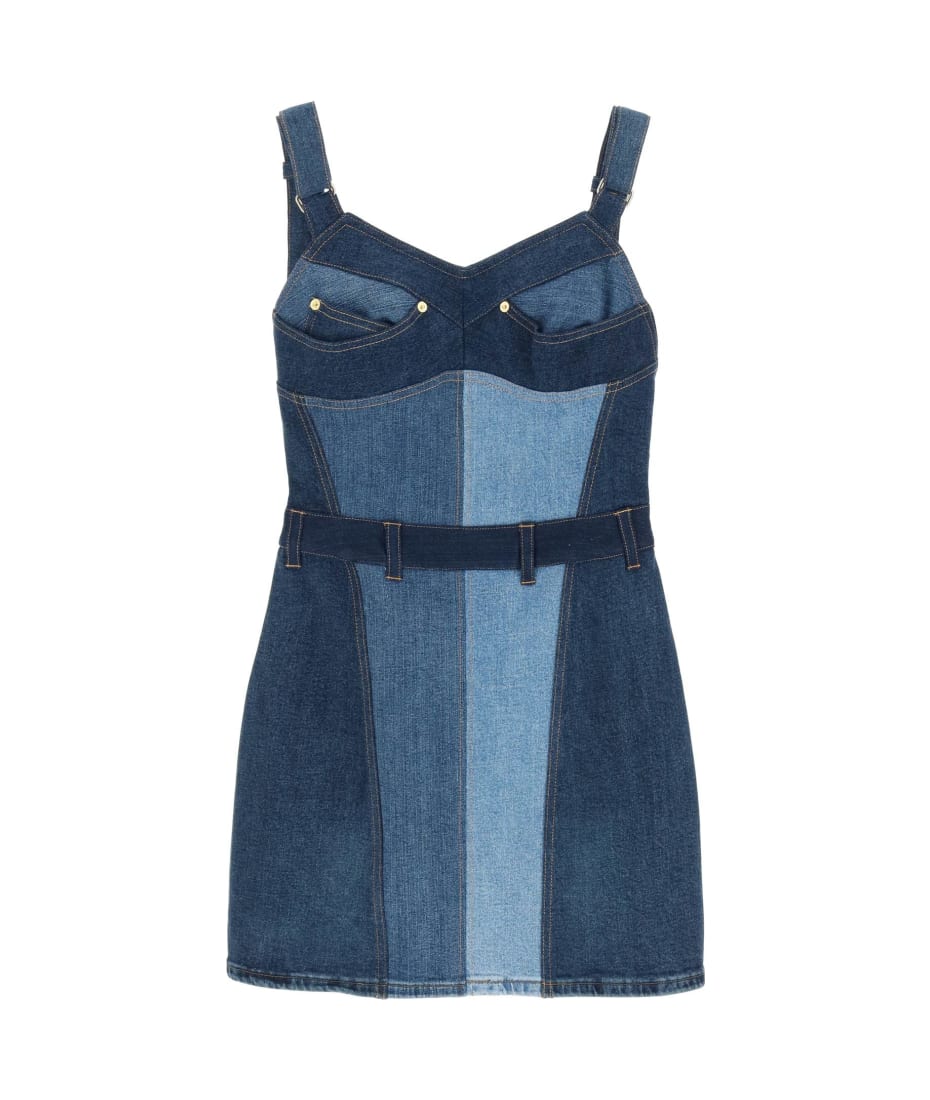【関税&送料込】Marine Serre Denim Dungarees Dress Marine Serre Denim Dungarees Dress | italist