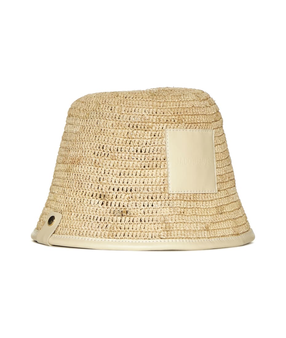 【関税＆送料込み】Jacquemus Le Bob Soli Striped Raffia Buc JACQUEMUS Le Bob Soli striped raffia bucket hat | TheDoubleF