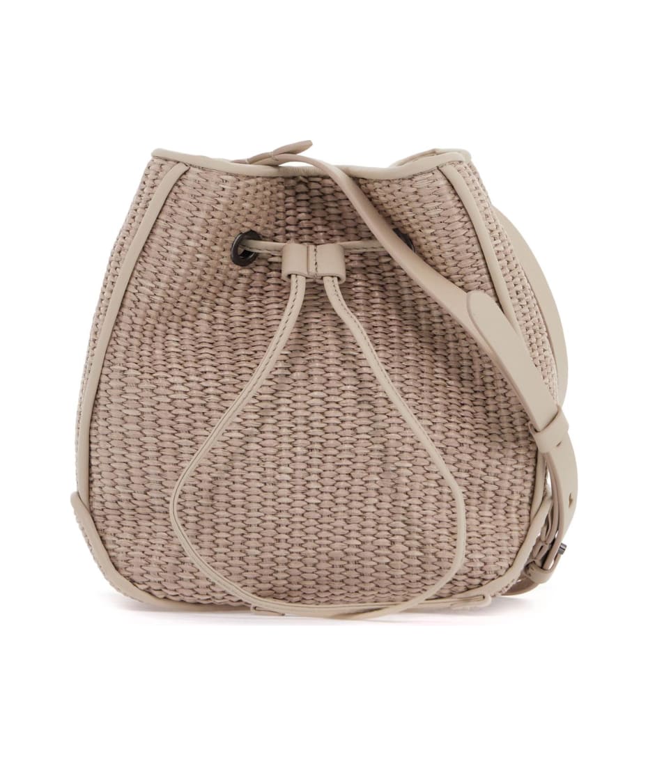 Brunello Cucinelli Techno Raffia Bucket Bag With | italist