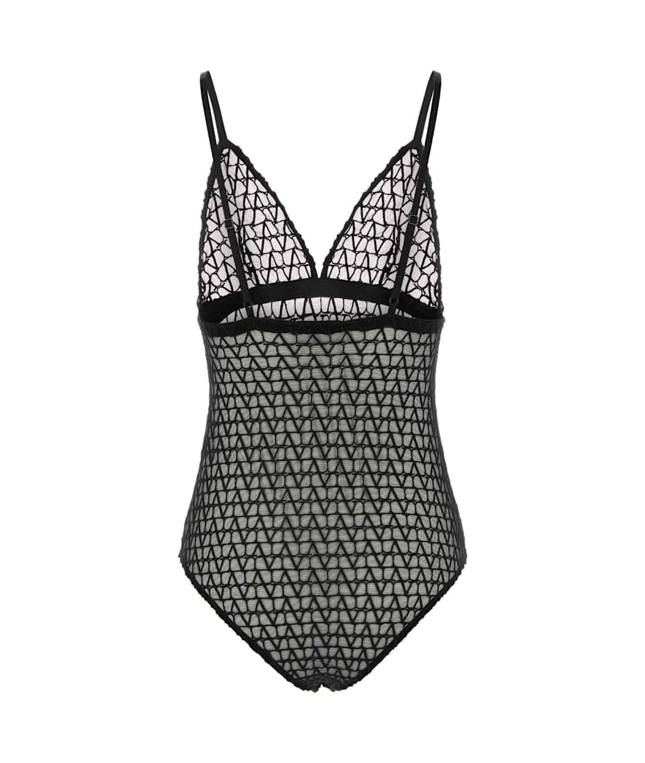 Tシャツ・カットソー VALENTINO GARAVANI Embroidered Stretch Nylon Blend Bodysuit VALENTINO GARAVANI Sequined Jersey Bodysuit in Silver | endource