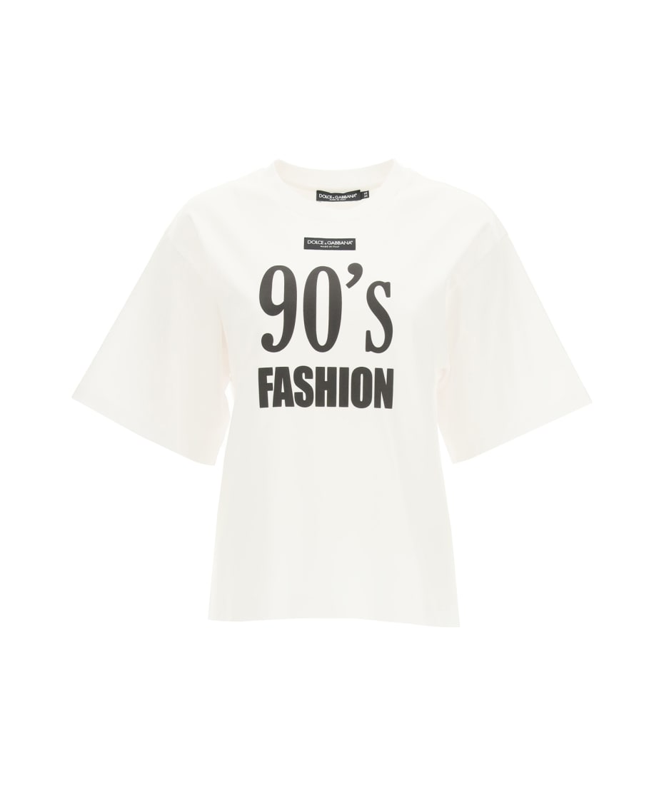 【DOLCE＆GABBANA】90's プリント ジャージー T シャツ DOLCE＆GABBANA】90スーパーモデル プリントジャージーTシャツ