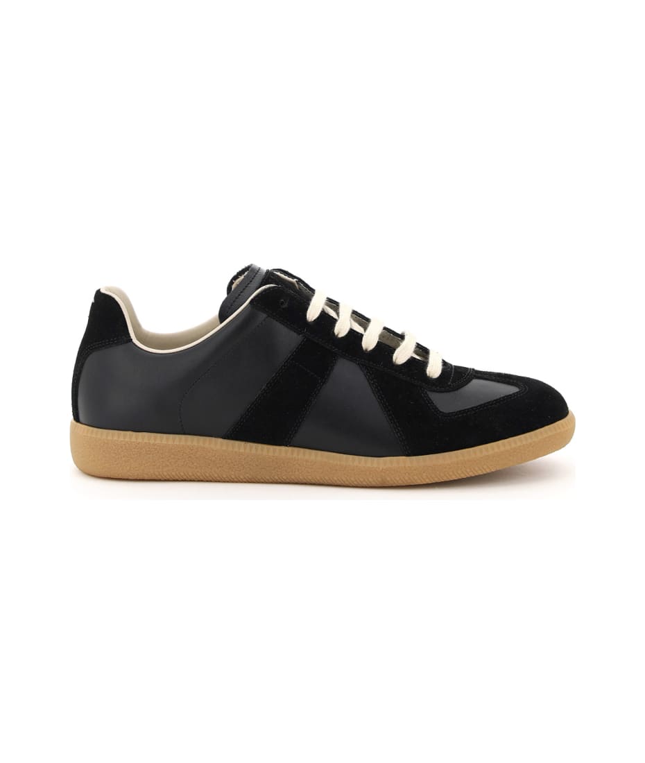 【関税＆送料込み】Maison Margiela Replica Leather Sneakers MAISON MARGIELA Replica Leather and Suede Sneakers for Men