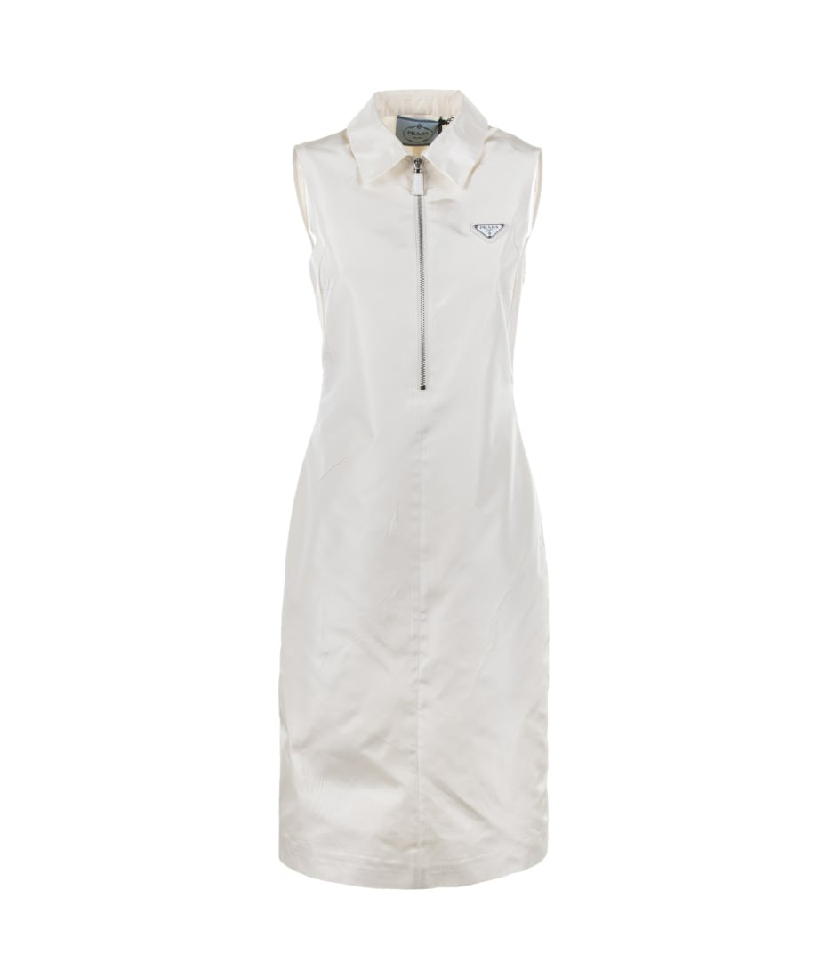 Prada White Faille Dress | italist