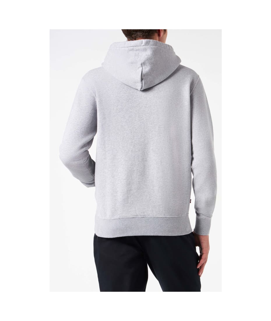 パーカー・フーディ MC2 SAINT BARTH Men Hoodies PON0001 00133H Grey MC2 Saint Barth Man Grey Hoodie With Not Today Embroidery