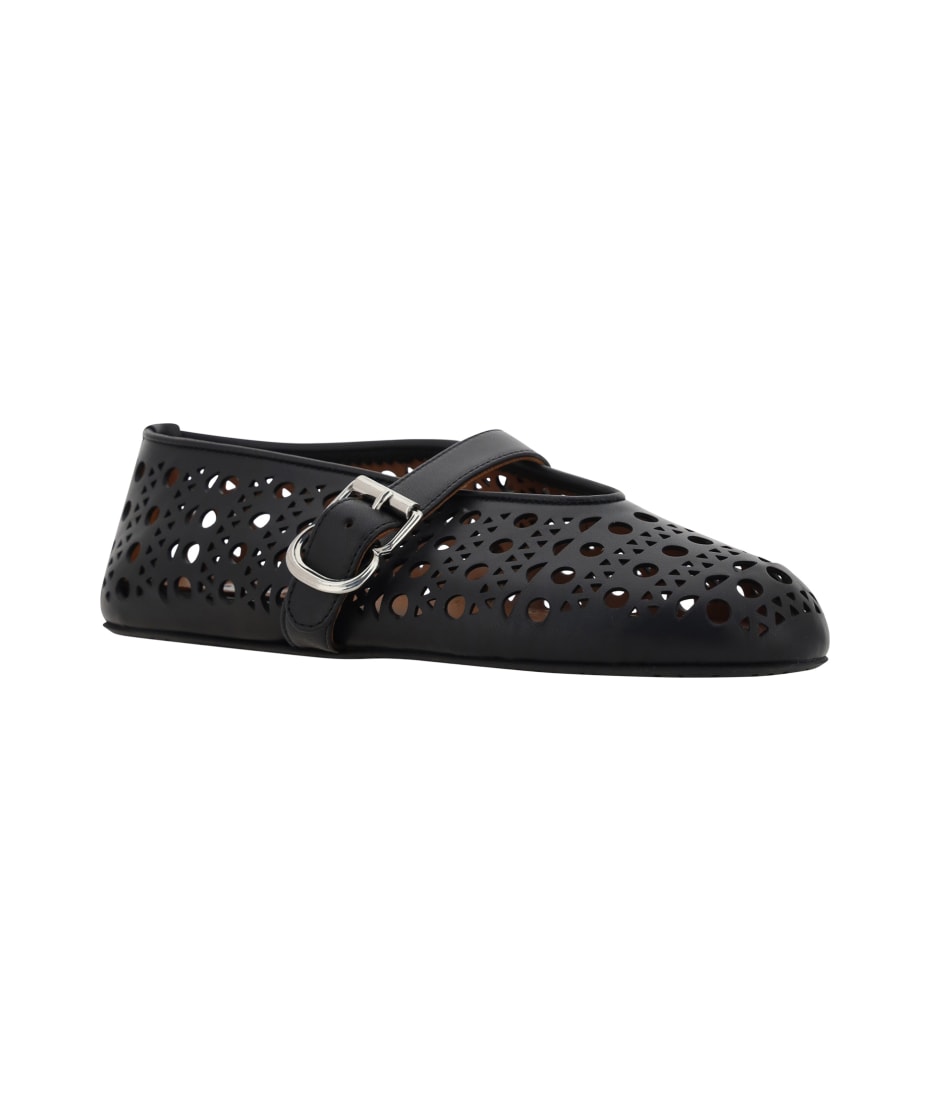 【関税込み】ALAIA Ballerinas Alaia Calfskin Ballerinas By Alaïa | italist