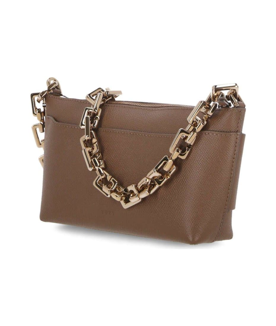 Boyy Pouchette Buckle Detailed Chained Shoulder Bag