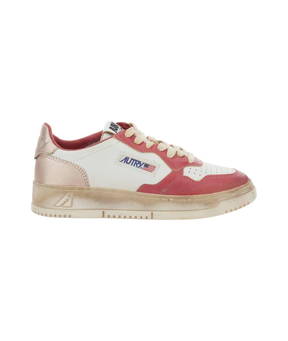 スニーカー AUTRY Women Sneakers WWLWHN07 Red SNEAKERS-REELWIND-LOW-IN-SUEDE