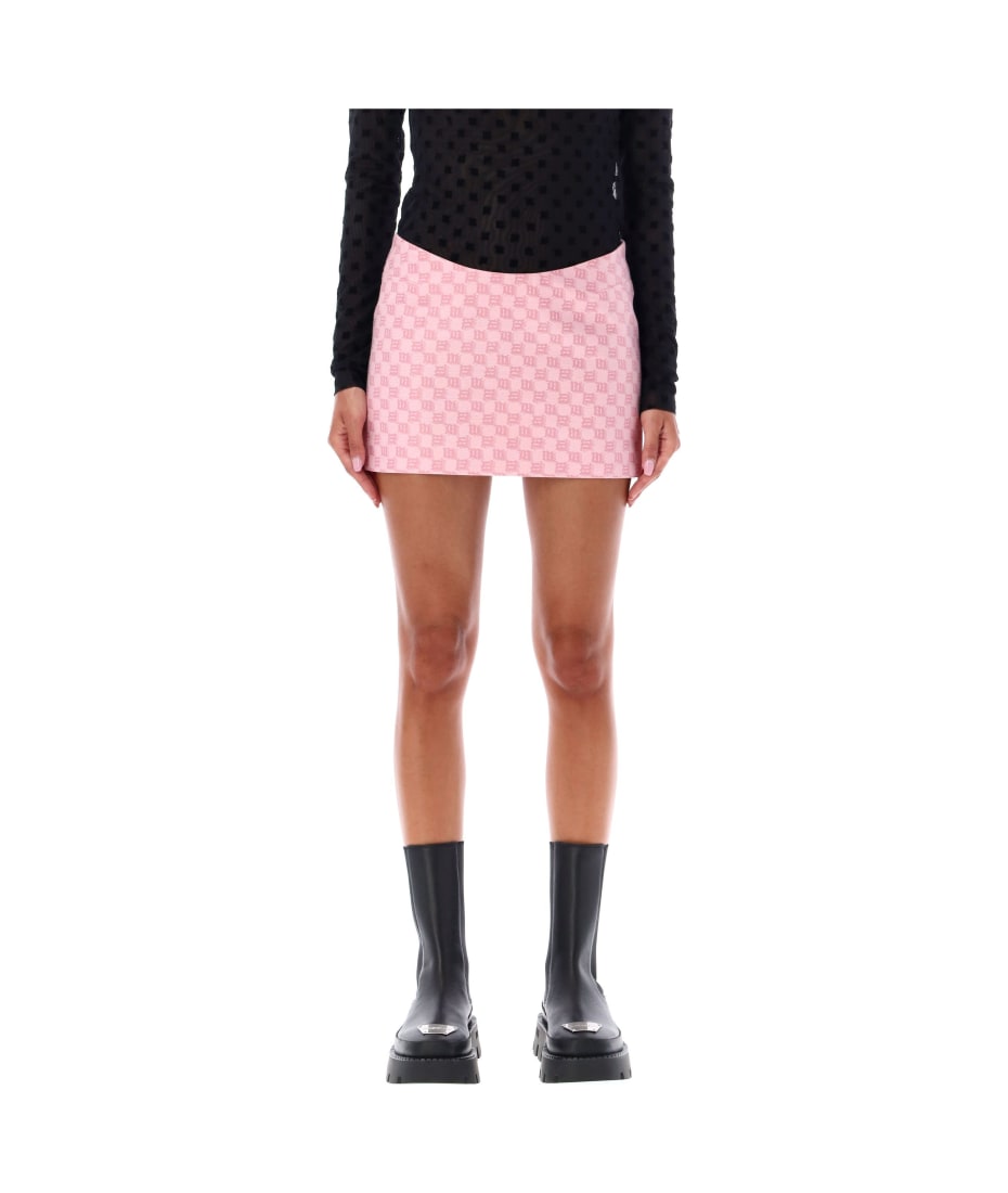 MISBHV Monogram Denim Mini Skirt