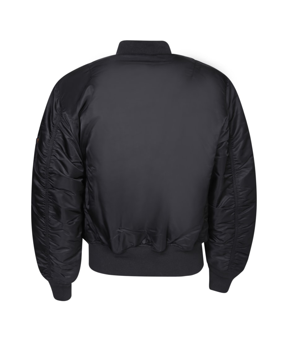 Alpha Industries MA-1 Jacket Black L 90s Made in USA | eBay