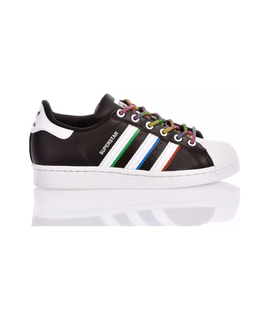 Mimanera Adidas Superstar Black Rainbow italist